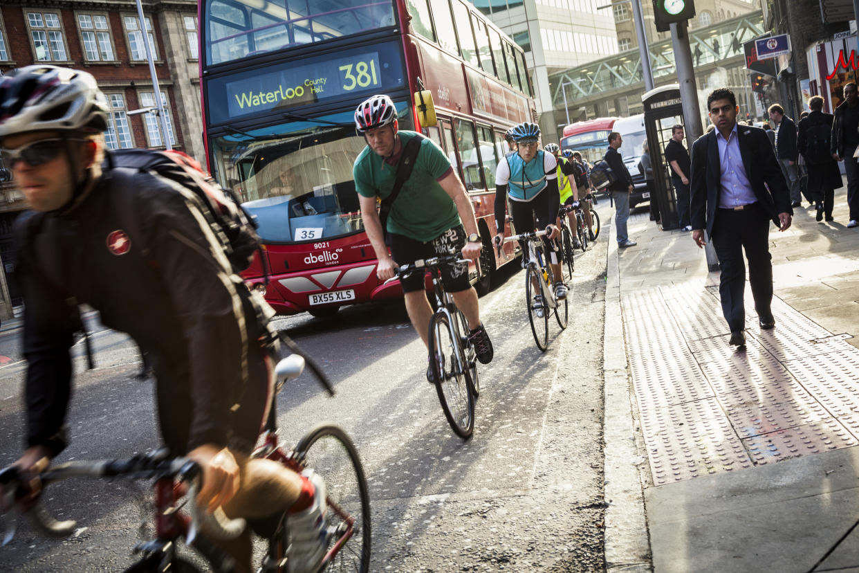 <em>Drivers will face fines for passing too close to cyclists as part of a new initiative (Picture: Getty)</em>