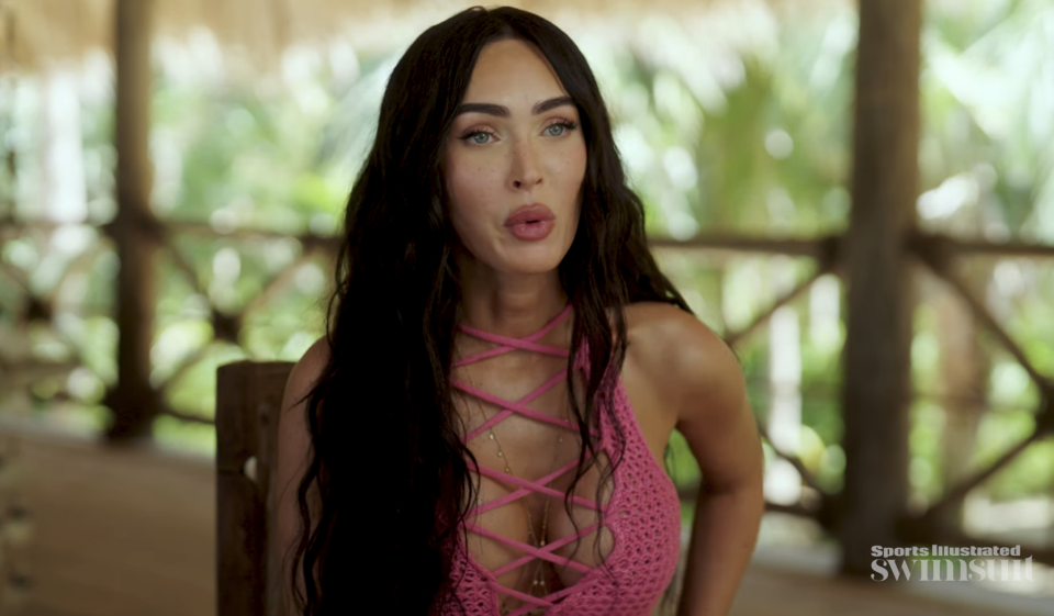 Closeup of Megan Fox