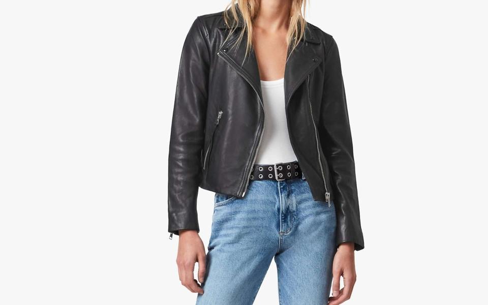  AllSaints Dalby Leather Biker Jacket