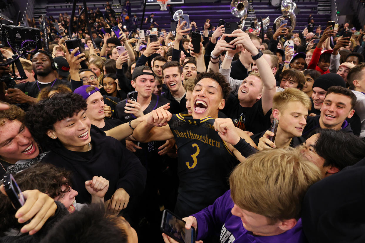 Ty Berry and Northwestern knocked off No. 1 Purdue on Friday night.