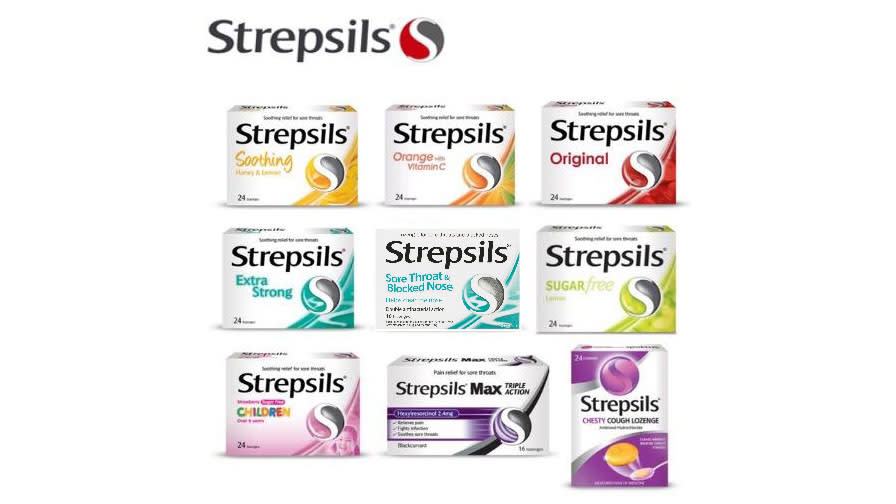 A product image of Strepsils Lozenges For Sore Throat.