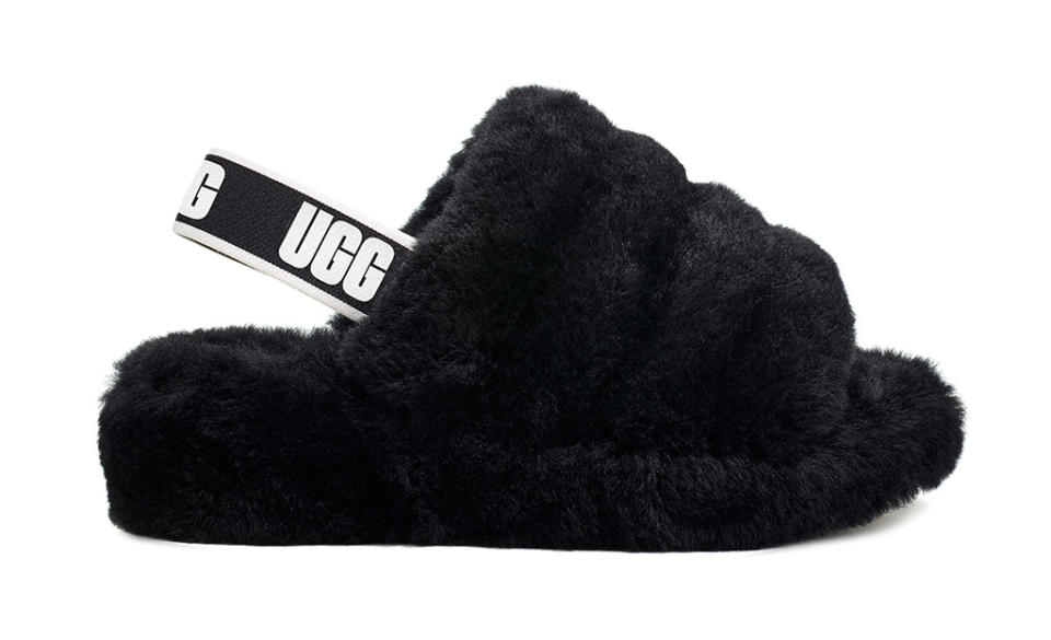 UGG, Fluff Yeah Slide, Black