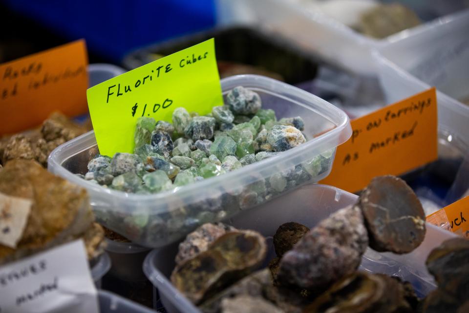 Minerals, such as those in this undated file photo, will be the star attractions at the 48th annual Tomoka Gem & Mineral Society Show at the Volusia County Fairgrounds in DeLand.