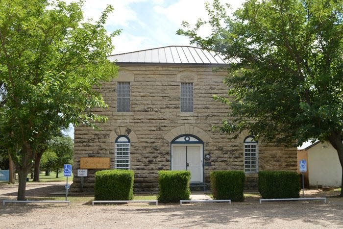 The jail In Old Mobeetie, Texas.