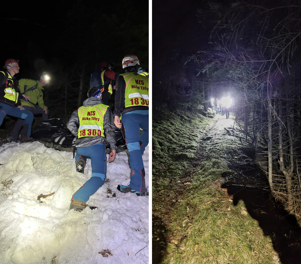 Rescue crews discovered a woman's body beneath a ravine in central Slovakia on Friday. They believe she fell to her death while being chased by a brown bear. / Credit: Mountain Rescue Service Slovakia