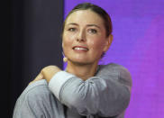 FILE - In this Jan. 30, 2019, file photo, Maria Sharapova of Russia attends a meeting with her fans at the St. Petersburg Ladies Trophy-2019 tennis tournament match in St.Petersburg, Russia. Sharapova is retiring from professional tennis at the age of 32 after five Grand Slam titles and time ranked No. 1. She has been dealing with shoulder problems for years. In an essay written for Vanity Fair and Vogue about her decision to walk away from the sport, posted online Wednesday, Feb. 26, 2020, Sharapova asks: “How do you leave behind the only life you’ve ever known?” (AP Photo/Dmitri Lovetsky, File)
