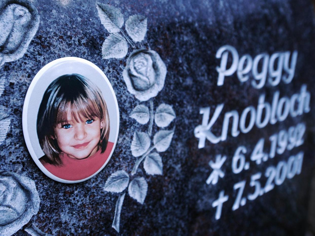 Police in Bavaria have confirmed the remains of Peggy Knobloch have been found: AFP/Getty Images