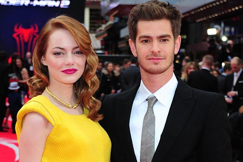 Romance: Emma Stone and Andrew Garfield: Ian West/ PA