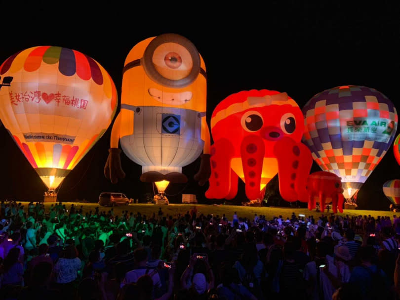 活動期間將有假日夜間光雕結合噴火秀。（圖／資料照、桃園市政府觀光旅遊局提供）