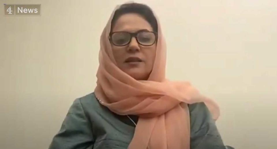 Fawzia Koofi has called for help from the UK.