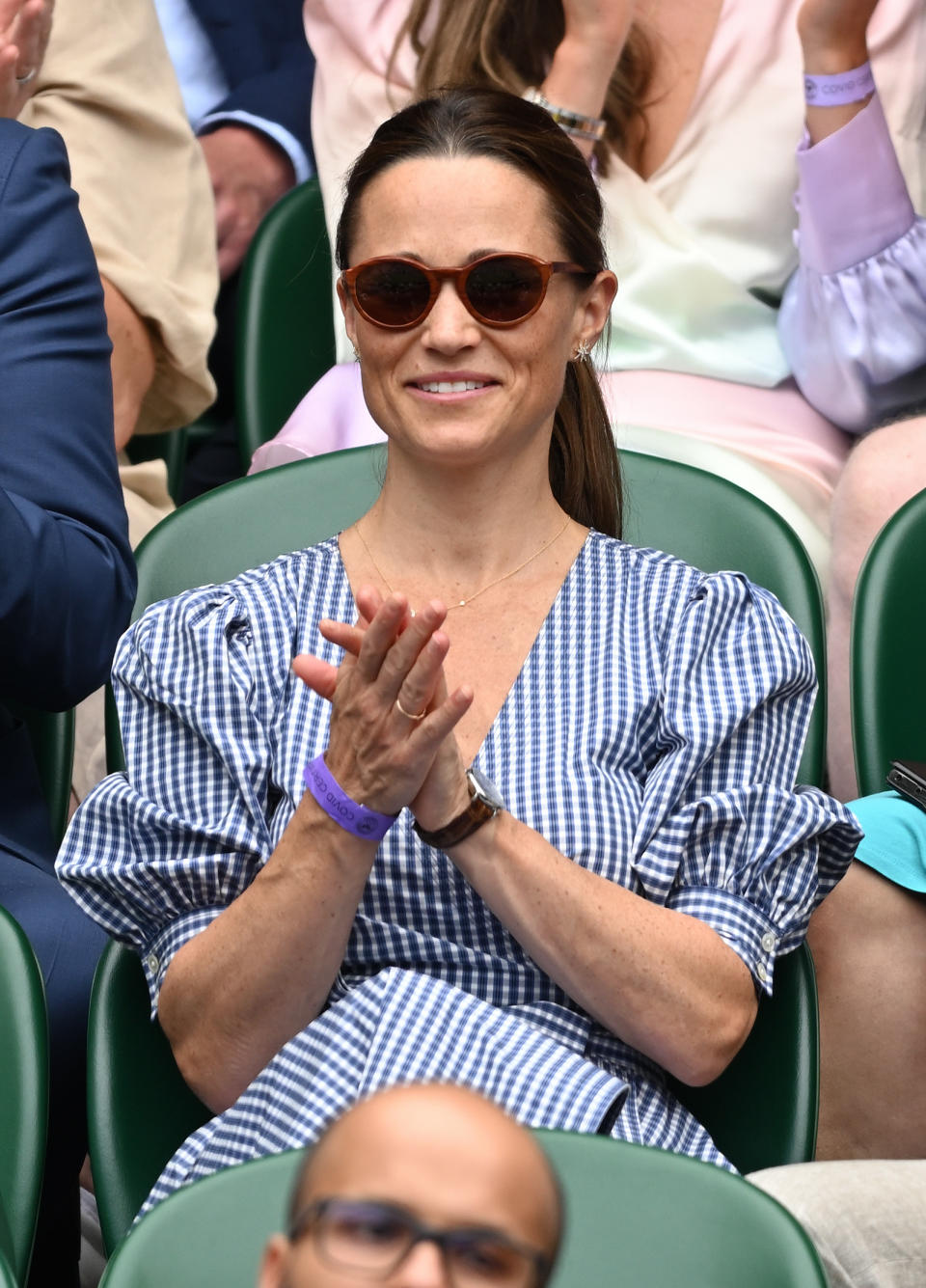 Pippa Middleton en 'Wimbledon Tennis Championships' en 'All England Lawn Tennis and Croquet Club' Londres, Inglaterra. (Photo by Karwai Tang/WireImage)