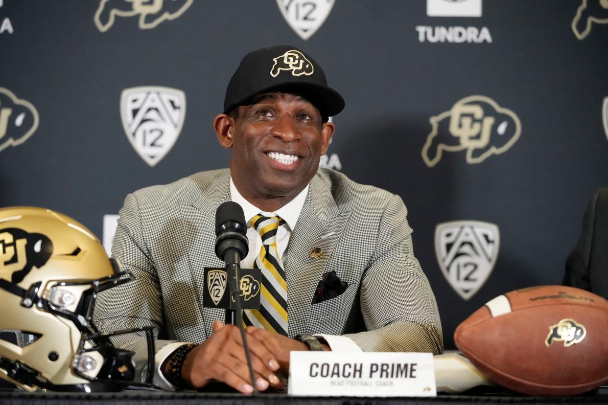 Deion Sanders was introduced as Colorado's new head football coach on Dec. 4, 2022.