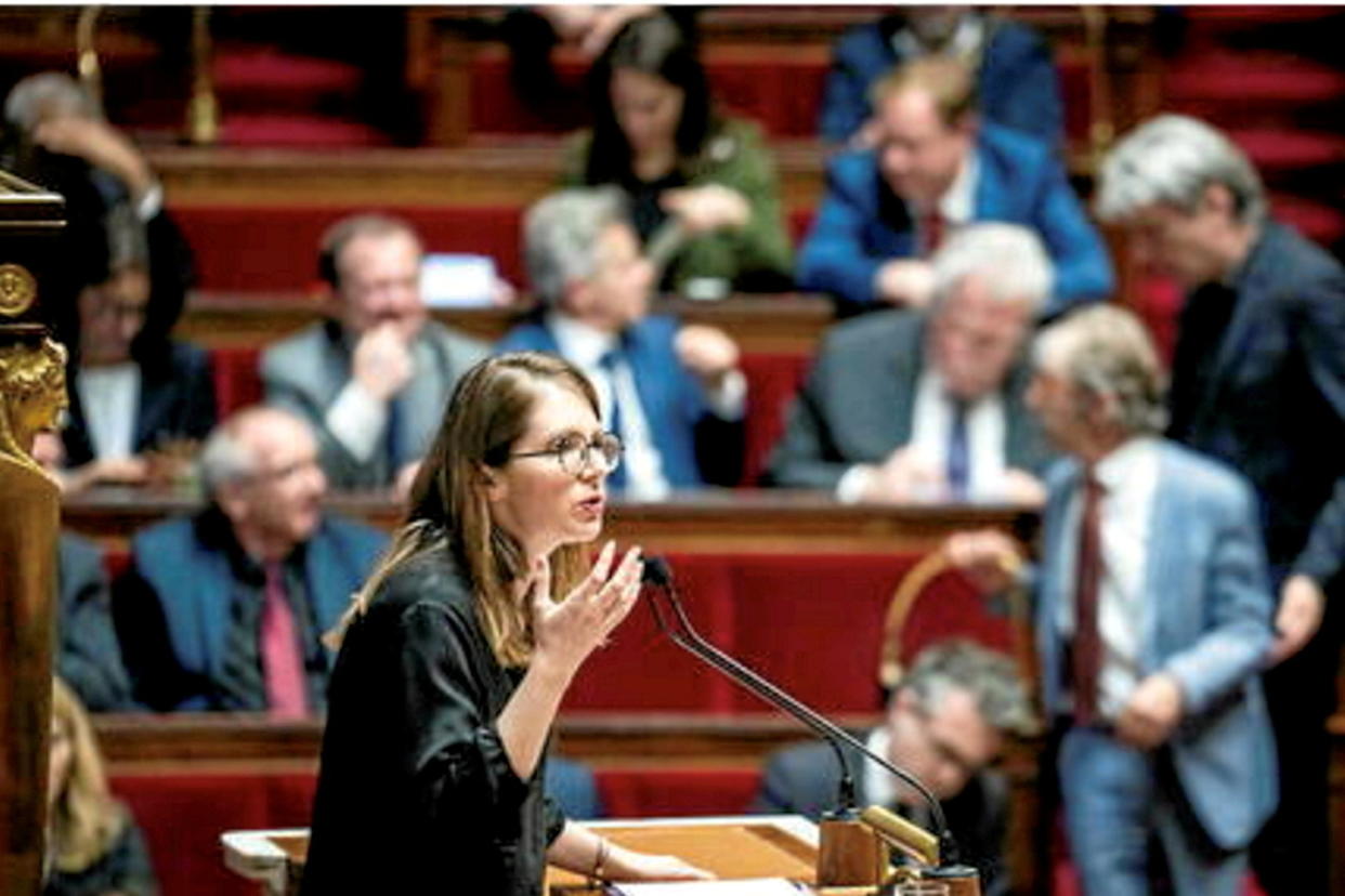 La députée Renaissance Aurore Bergé dénonce les tentatives de récupération de LFI et du RN.  - Credit:© XOSE BOUZAS / Hans Lucas / Hans Lucas via AFP