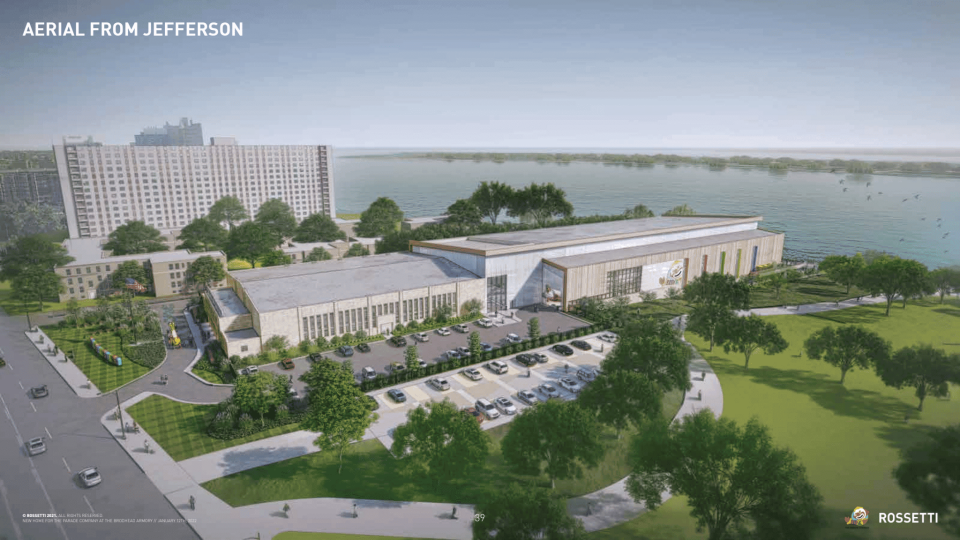 A rendering of the proposed new headquarters for The Parade Co.