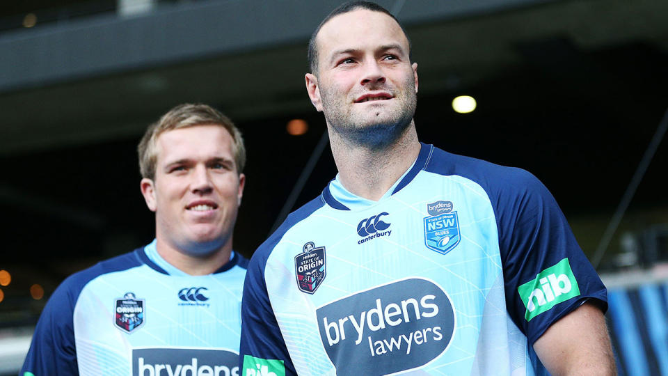 Pictured here, Jake Trbojevic and Boyd Cordner have been integral to the Blues' success.