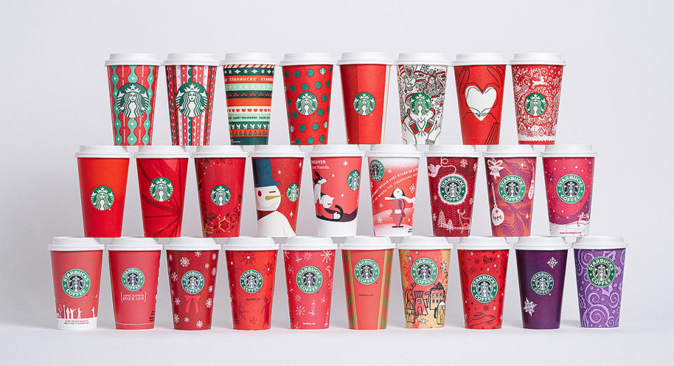 Starbucks Has Been Making Holiday Cups for 25 Years — See Them All