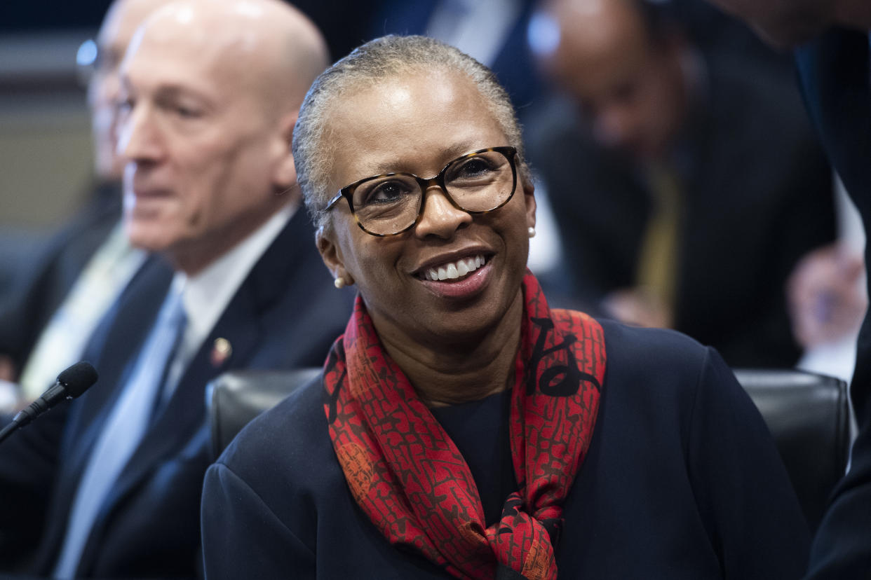 Cheryl L. Johnson has been tasked with keeping the House in order as representatives-elect continue to attempt to appoint a Speaker of the House. (Tom Williams / AP)