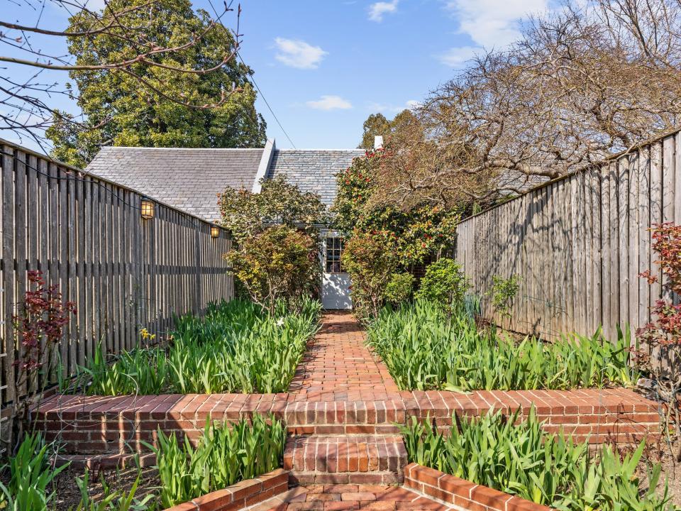 The rear garden of the home.