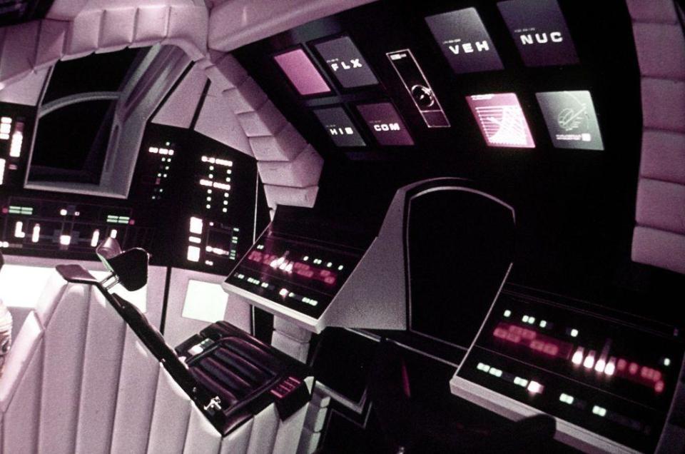 Panel de control de la nave Discovery One, de la película "2001: una odisea del espacio"