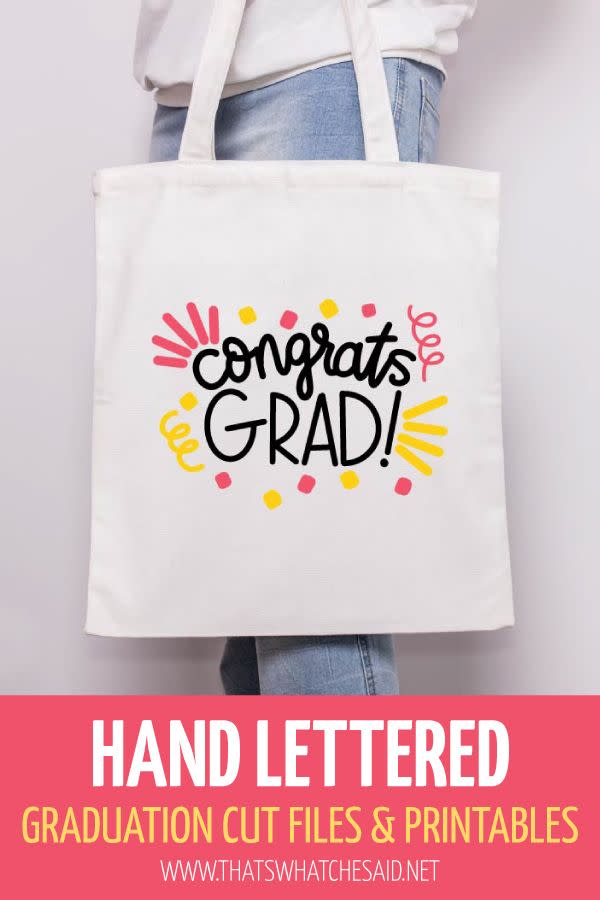 graduation party ideas congrats grad tote