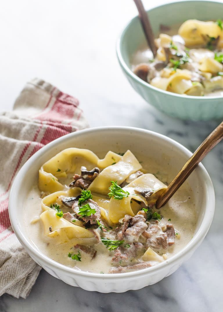 Beef Stroganoff Soup