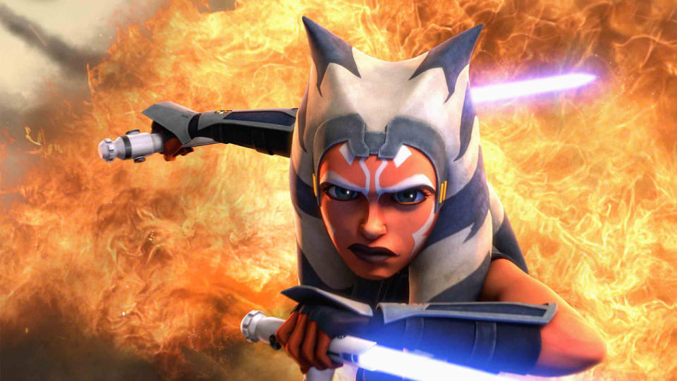 Ahsoka Tano in 'Star Wars: The Clone Wars'. (Credit: Lucasfilm/Disney)