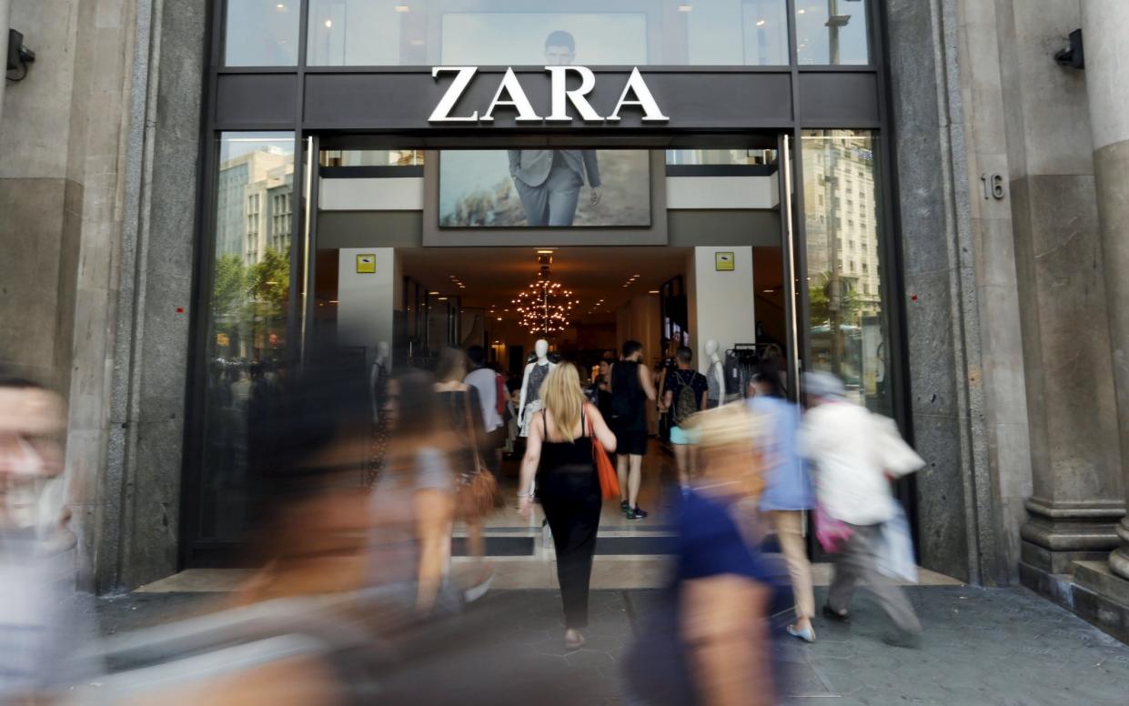 Zara described the new mink-coloured garment as a “check mini skirt” with “draped detail in the front” - Reuters