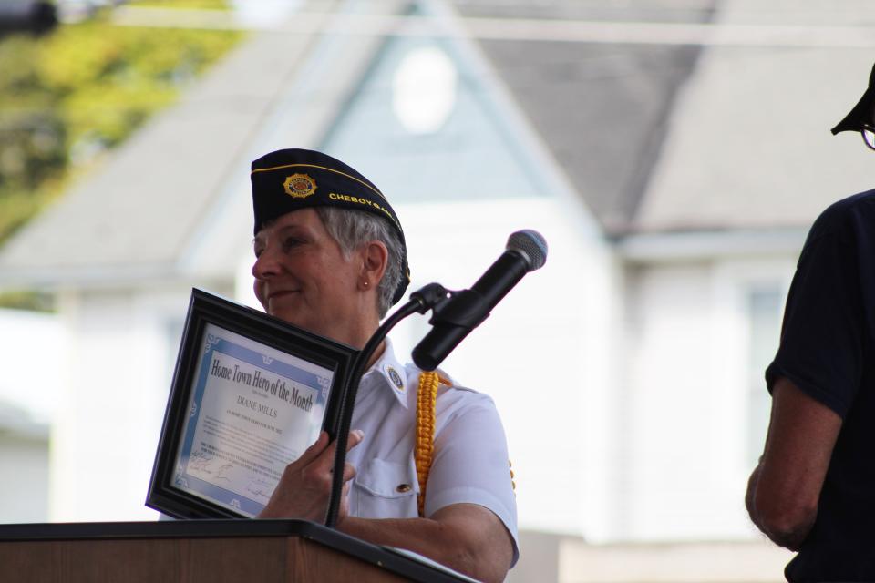 Diane Mills, who currently serves as a Cheboygan City councilwoman, was not expecting to receive the award recognizing her as the Hometown Hero of the Month for June 2022.