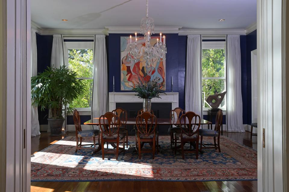 The dining room in the vice president's official residence