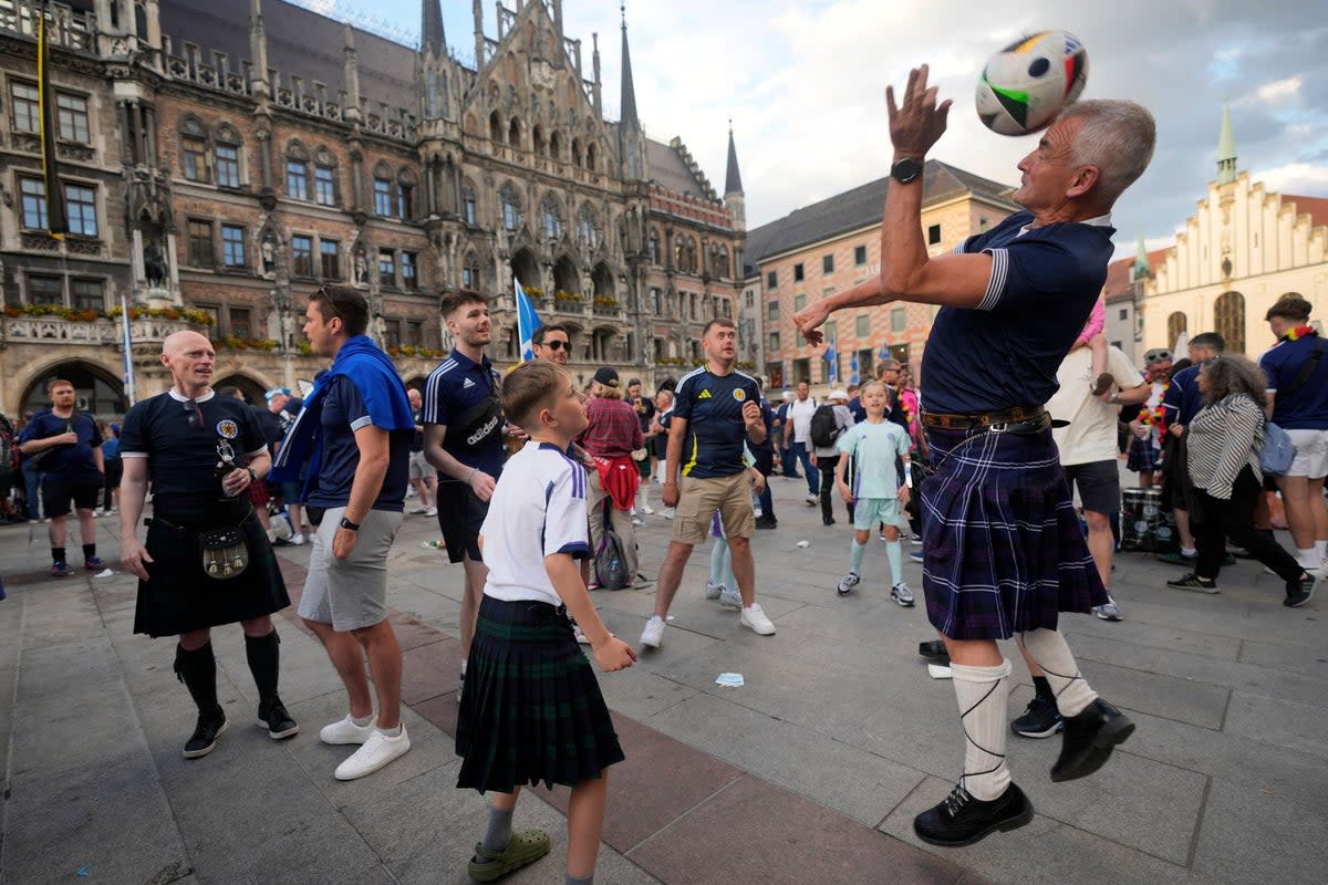 Scotland fans in Germany for Euro 2024 (AP)