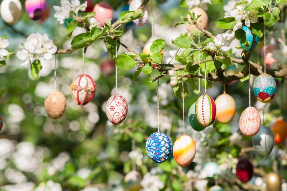 outdoor easter tree