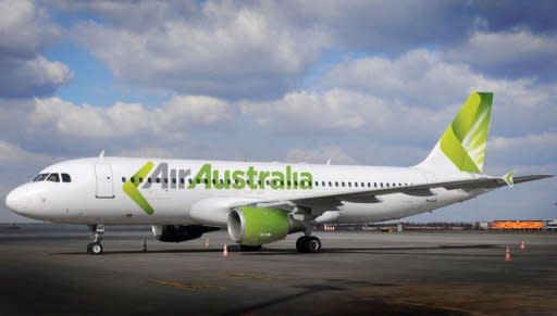 An Air Australia's Airbus A320. Budget carrier Air Australia collapsed Friday, stranding thousands of passengers as its domestic flights and international services to Honolulu, Bali and Phuket were all grounded