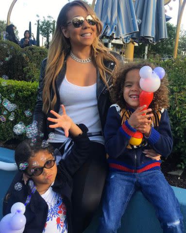 Mariah Carey and her twins