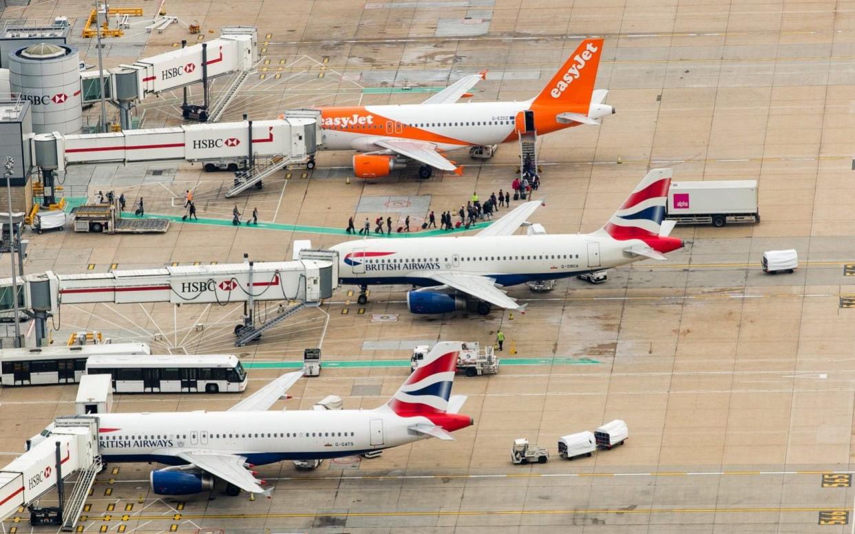 Aeroplanes at Gatwick airport - Jason Alden/Bloomberg