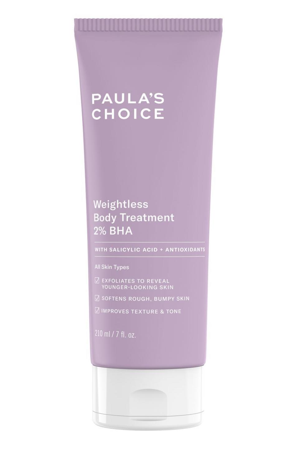 5) Paula's Choice Weightless Body Treatment 2% BHA