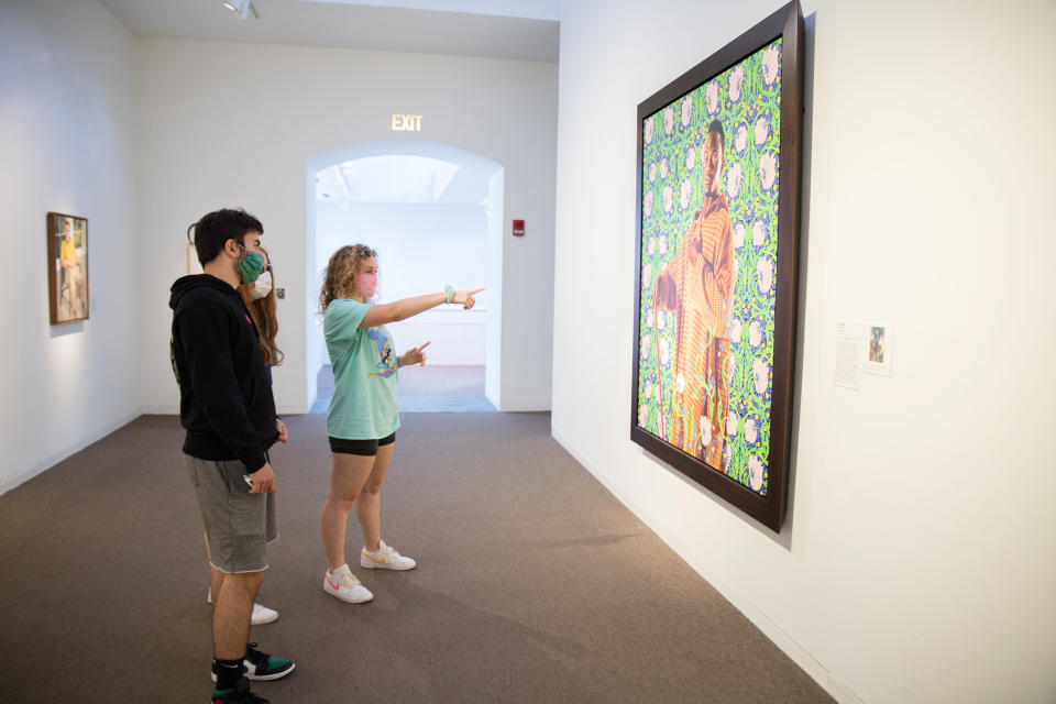 Visitors at The San Antonio Museum of Art in Texas. (Elizabeth Leland / San Antonio Museum of Art)