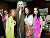 <p>Gwendoline Christie hangs with Katie Couric, Bethenny Frankel and Lucy Liu at the Haute Living party for Kelly Ripa's new book <em>Live Wire </em>with Parfums de Marly and Telmont Champagne at Scarpetta in N.Y.C. on Sept. 27.</p>