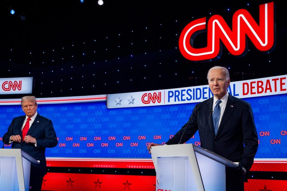 Biden has faced a swathe of criticsm following the first televised debate of the 2024 election last week (Getty)