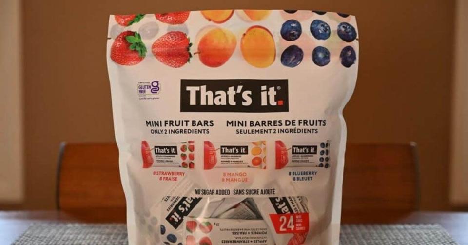 That's it fruit bars