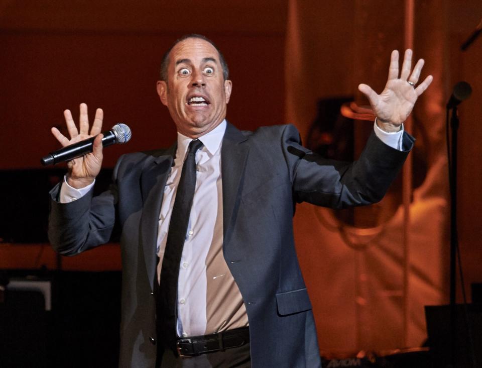 <p>No. 1: Jerry Seinfeld<br>The veteran comic earned <strong>$69 million</strong> over the last 12 months, and he has variety of sources to thank — sold out theatres, a blockbuster Netflix deal for a stand-up special and two more seasons of <em>Comedians in Cars Getting Coffee</em> and, Forbes reports, millions from Hulu, which owns the streaming rights to <em>Seinfeld</em>. (Canadian Press) </p>