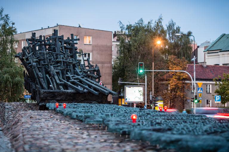 File picture shows the Monument to the Fallen and Murdered in the East in Warsaw, a symbol of Soviet aggression against Poland