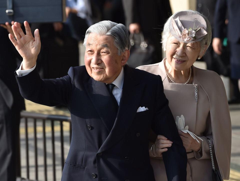 Emperor Emeritus Akihito and Empress Emerita Michiko