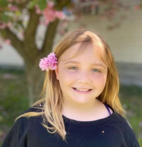 Nine-year-old Allison, who was attacked by a dog at a mobile home park in Ottawa County on Wednesday.