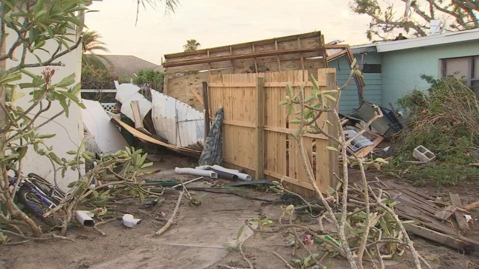 Some Brevard County residents are cleaning up storm damage after a possible tornado came through their neighborhood Wednesday evening.