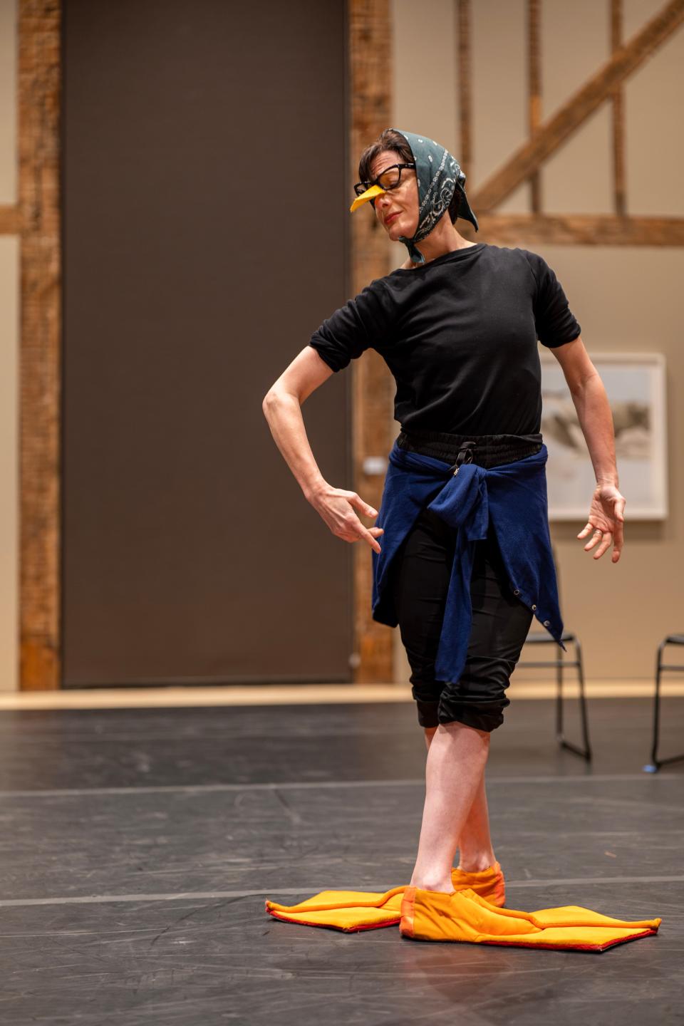 Marjorie Folkman in a scene from the December production of "Third Bird" at The Church in Sag Harbor.