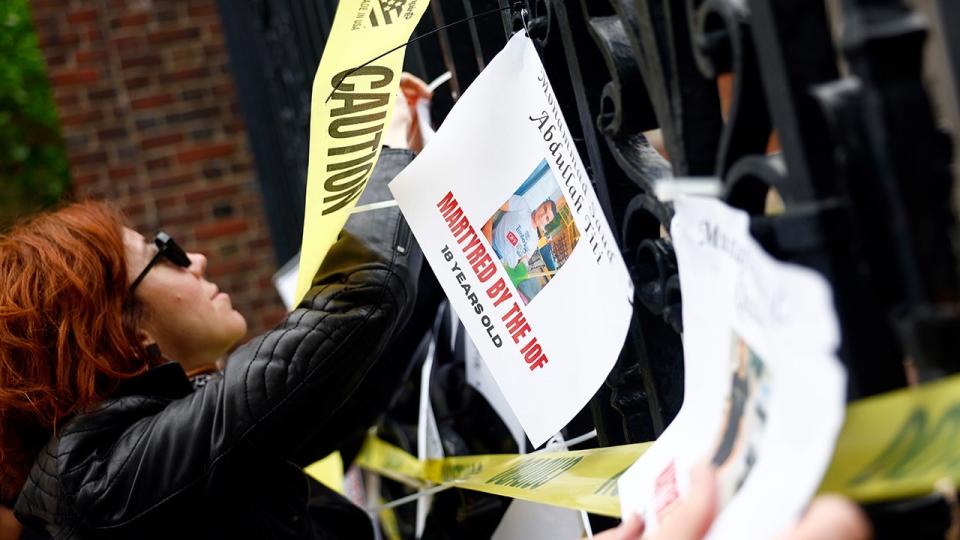 Harvard students march demanding a reversal of discipline for protesters in their encampments