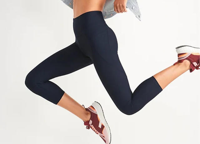 High-Waisted PowerSoft Run Crop Leggings for Women