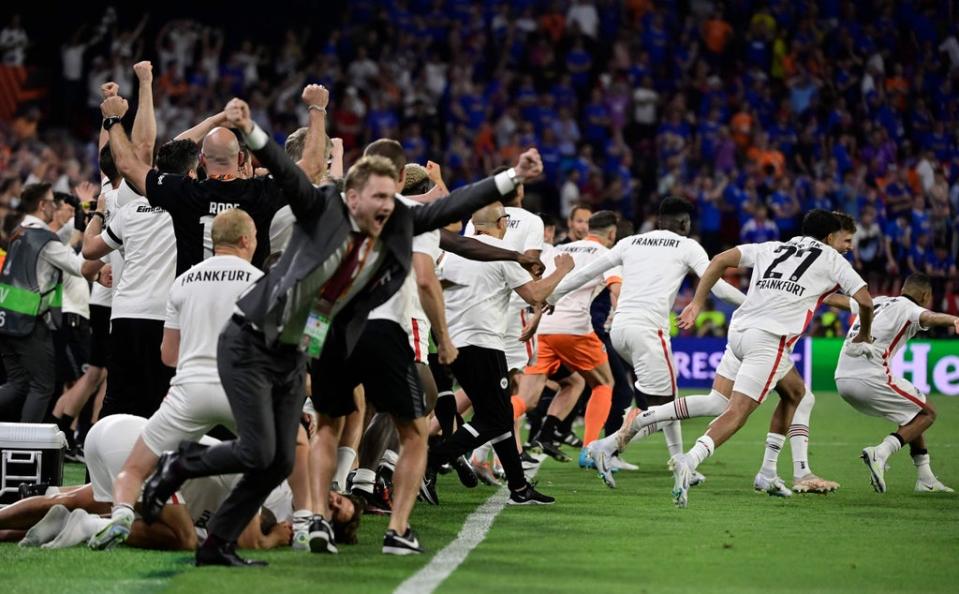 Eintracht Frankfurt won on peanlties  (AFP via Getty Images)