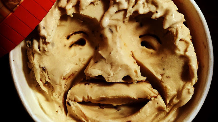 Life-Like Faces Made Out of Ice Cream