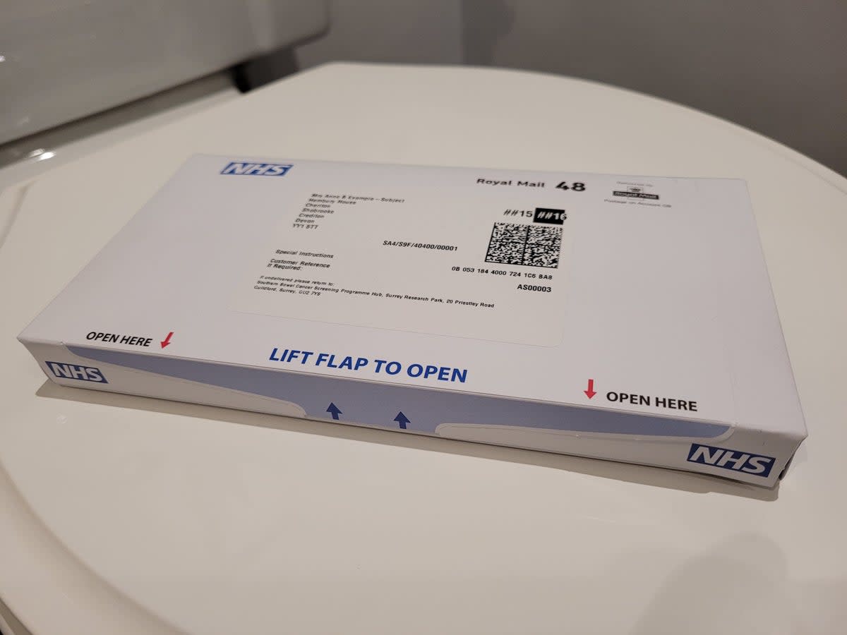 The NHS FIT bowel cancer testing kit (NHS London)